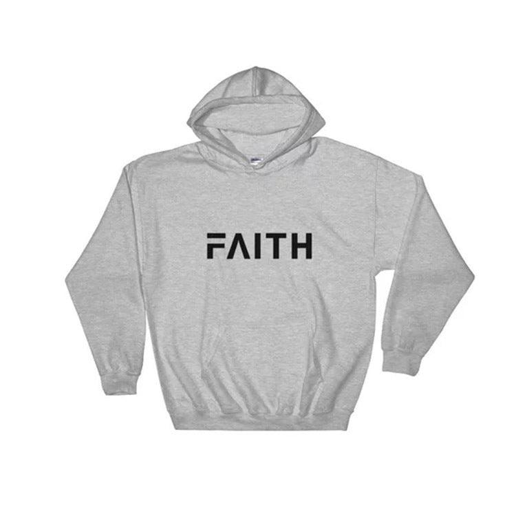 Faith Letter Print Women Hoodies - Amazitshop