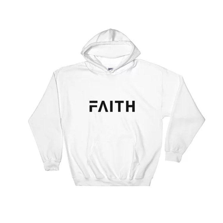 Faith Letter Print Women Hoodies - Amazitshop