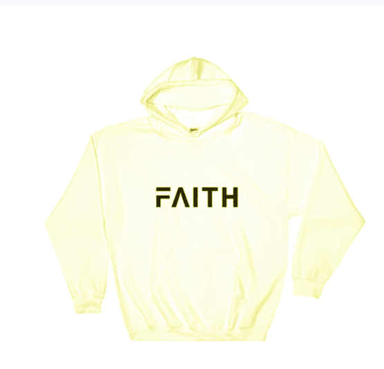 Faith Letter Print Women Hoodies - Amazitshop
