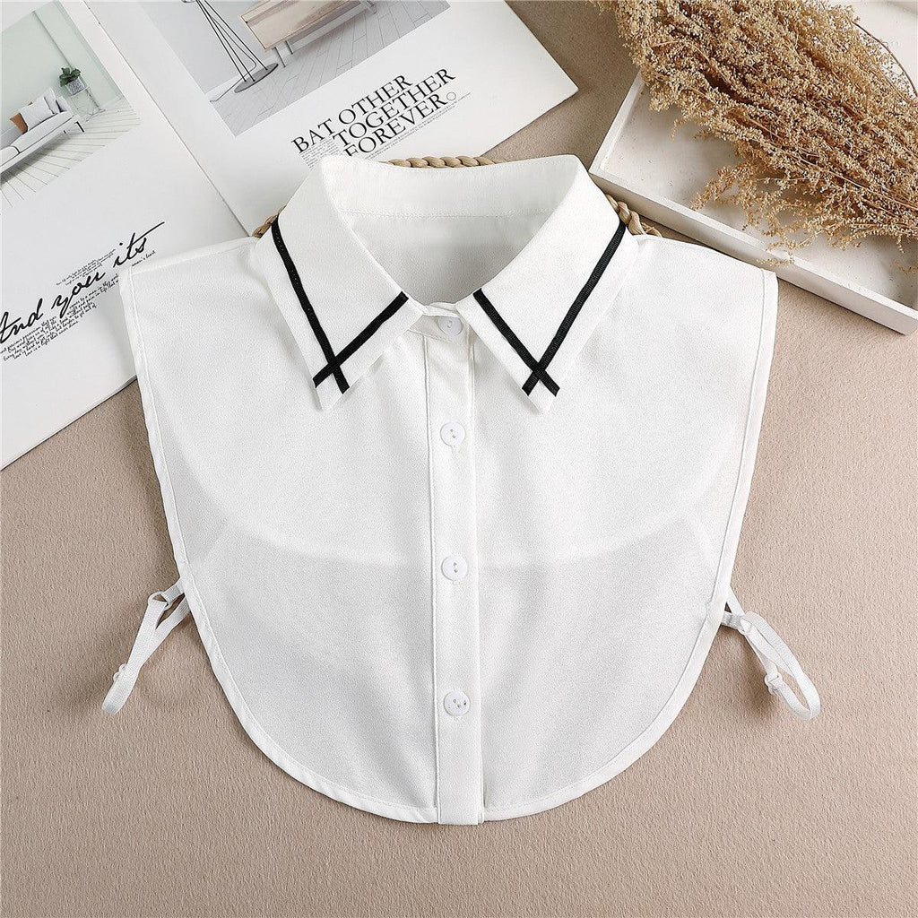 Fake Pearl Decorative Shirt Detachable Collar Women's Fake Collar - Amazitshop
