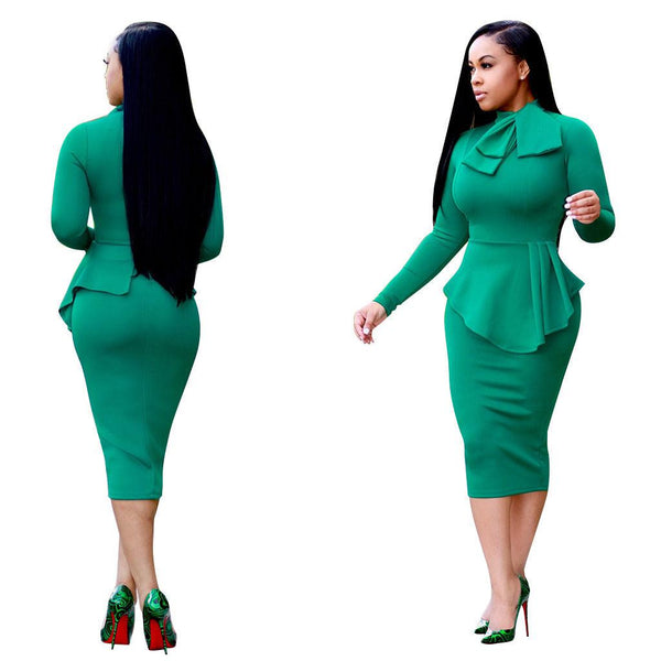 Fake two - piece dress - Amazitshop