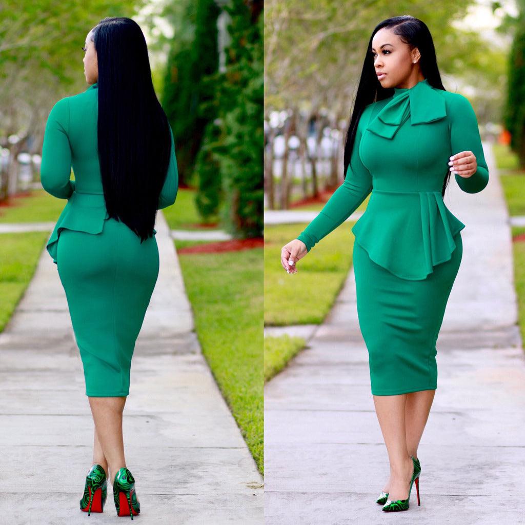 Fake two - piece dress - Amazitshop