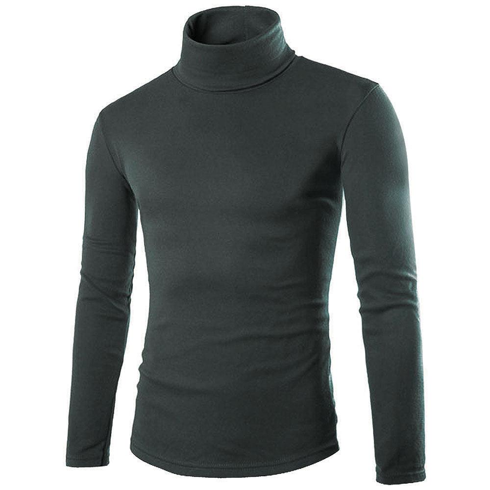 Fall New Mens knitting shirt slim fit - Amazitshop