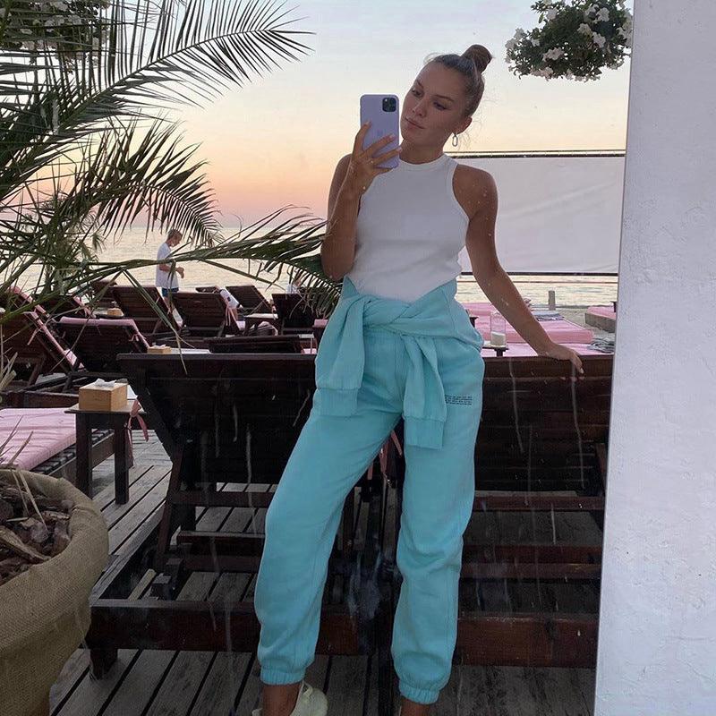 Fashion All - match Loose Neutral Simple Pant - Amazitshop