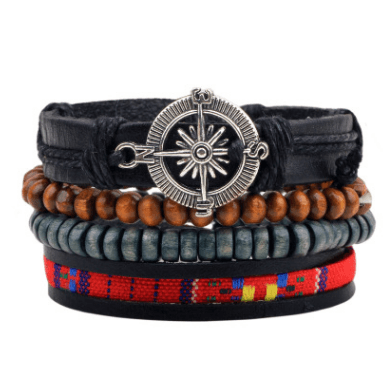 Fashion Beaded Leather Bracelets And Bracelets - Amazitshop