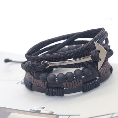 Fashion Beaded Leather Bracelets And Bracelets - Amazitshop