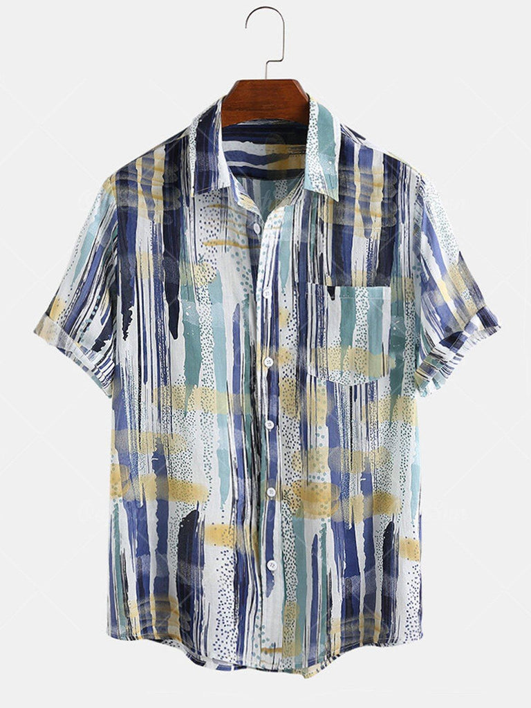 Fashion Casual Print Hawaiian Shirts For Men - Amazitshop