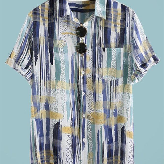 Fashion Casual Print Hawaiian Shirts For Men - Amazitshop