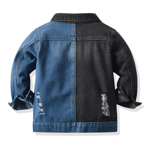 Fashion Children's Lapel Denim Jacket Cardigan - Amazitshop