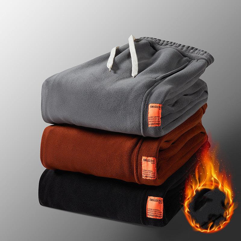 Fashion Cotton Pants Men's Fleece - lined Warm - Amazitshop