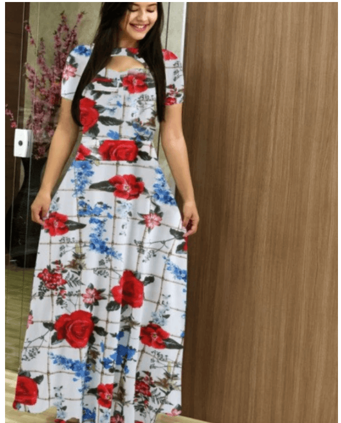Fashion Fat Women Autumn Dress Bohmia Maxi Dresses Ladies - Amazitshop