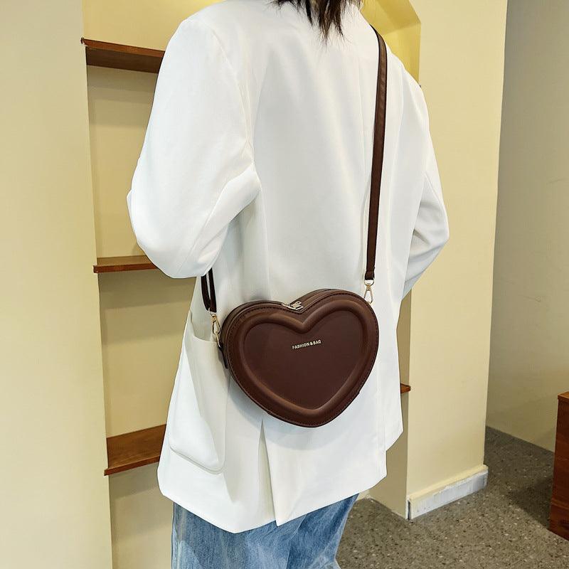 Fashion Heart Shaped Shoulder Messenger Bag - Amazitshop