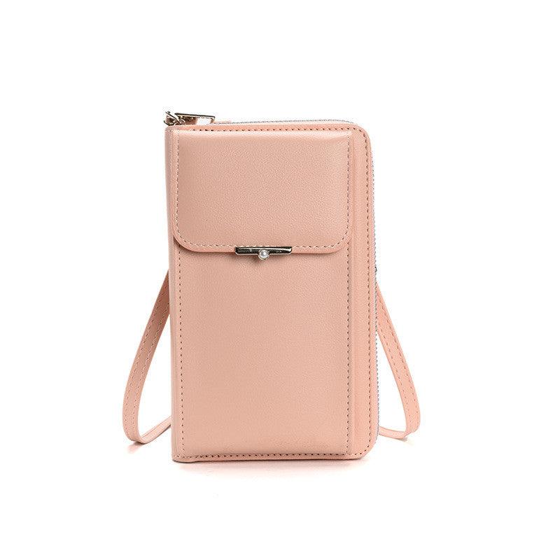 Fashion Large Capacity Mobile Phone Bags Women Small Zipper Crossbody Shoulder Bag Long Wallet - Amazitshop