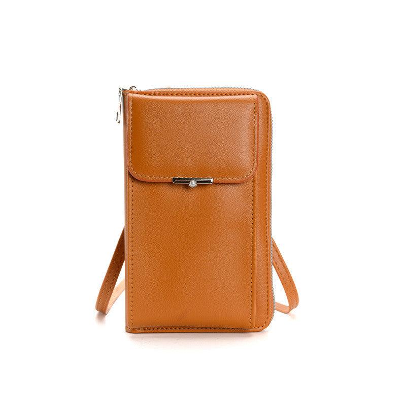 Fashion Large Capacity Mobile Phone Bags Women Small Zipper Crossbody Shoulder Bag Long Wallet - Amazitshop