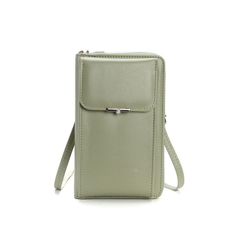 Fashion Large Capacity Mobile Phone Bags Women Small Zipper Crossbody Shoulder Bag Long Wallet - Amazitshop