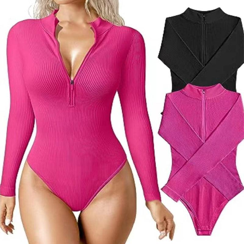 Fashion Long Sleeve Jumpsuit Seamless Slimming Shapewear For Women Romper - Amazitshop