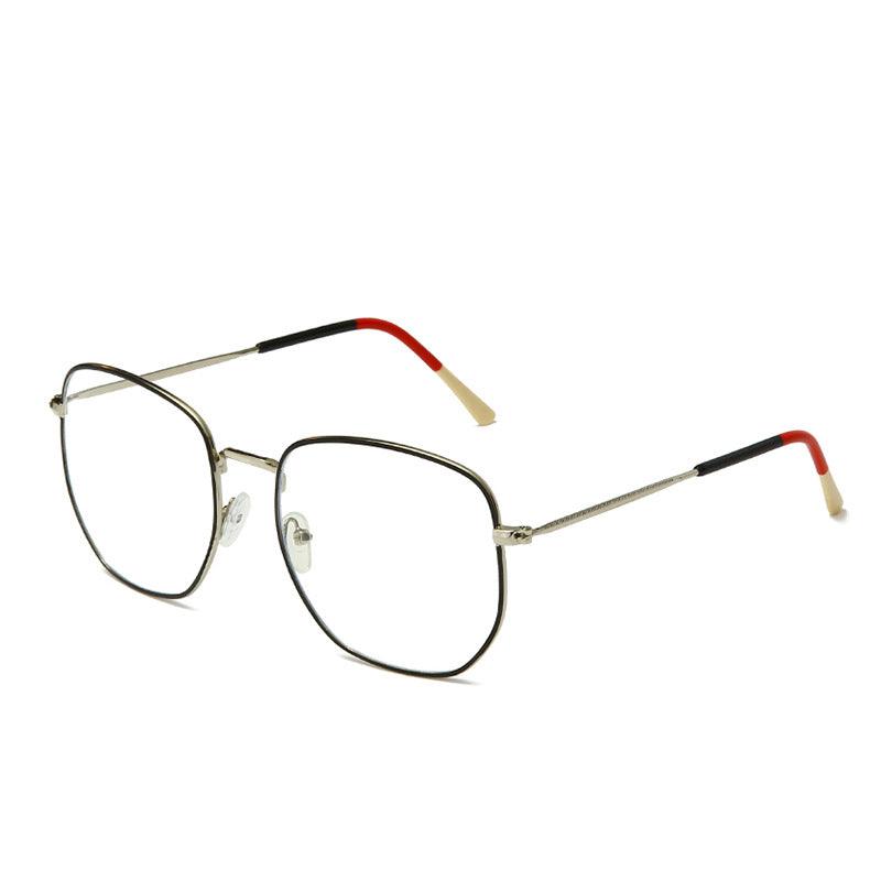 Fashion Men And Women Trend Metal Frame Polygonal Glasses - Amazitshop