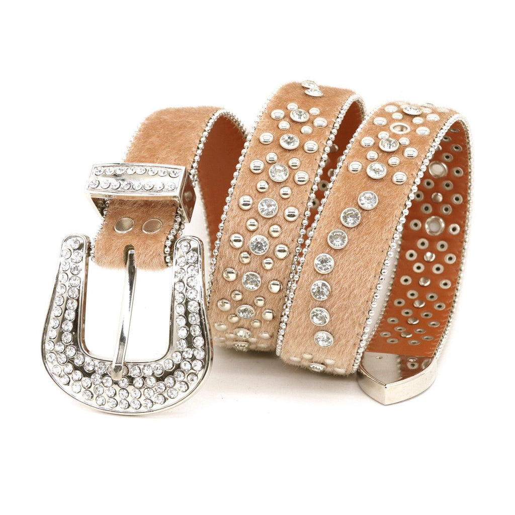 Fashion Personality Rhinestone Men's Belt Handmade - Amazitshop