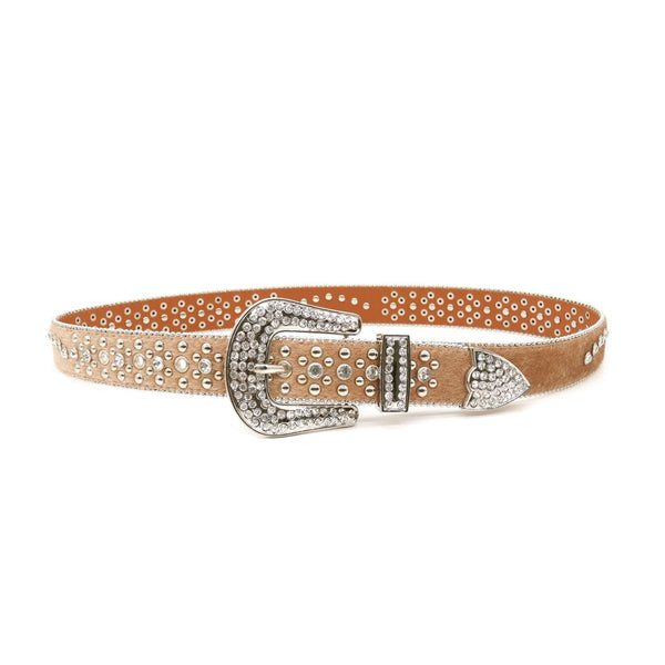 Fashion Personality Rhinestone Men's Belt Handmade - Amazitshop