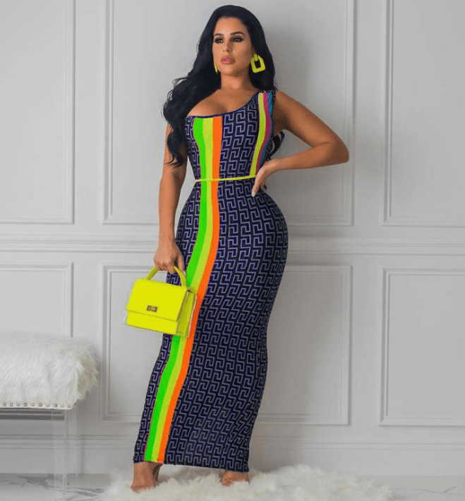 Fashion print dress - Amazitshop