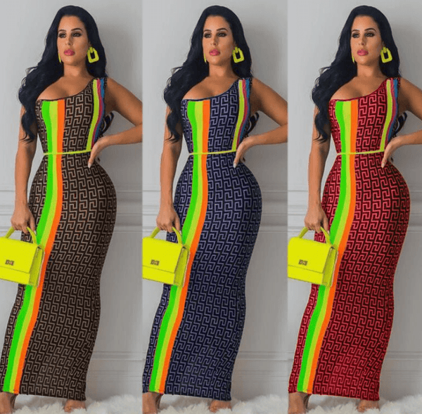 Fashion print dress - Amazitshop