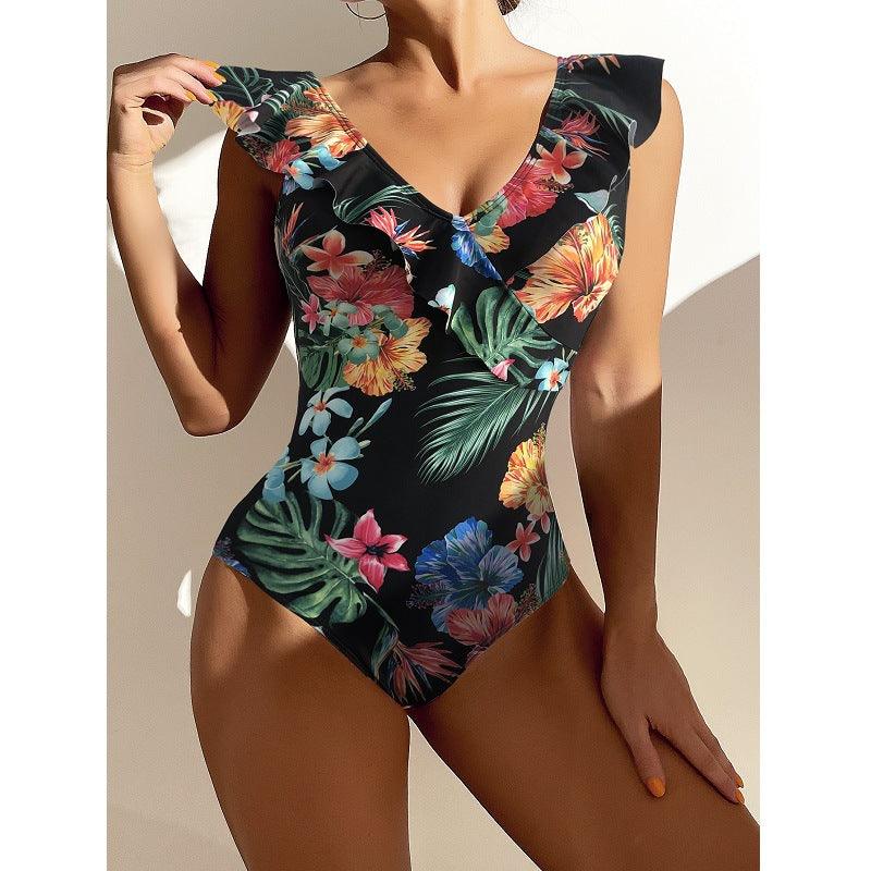 Fashion Printed Women's One Piece Swimwear - Amazitshop