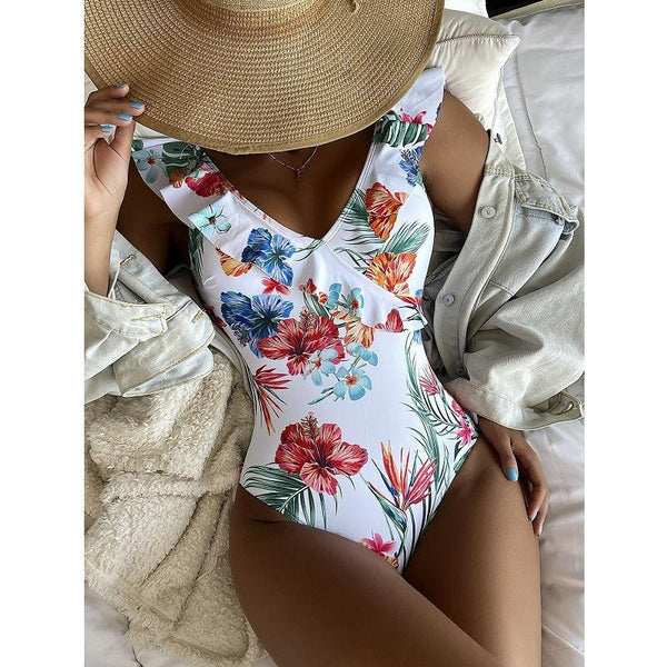 Fashion Printed Women's One Piece Swimwear - Amazitshop