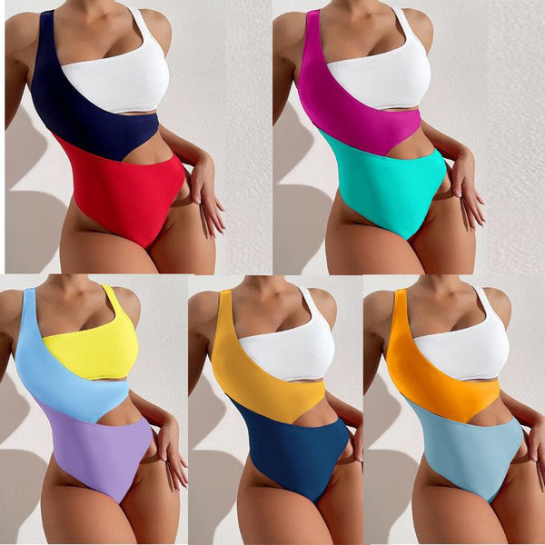 Fashion Shaping Conservative Bikini Swimwear - Amazitshop