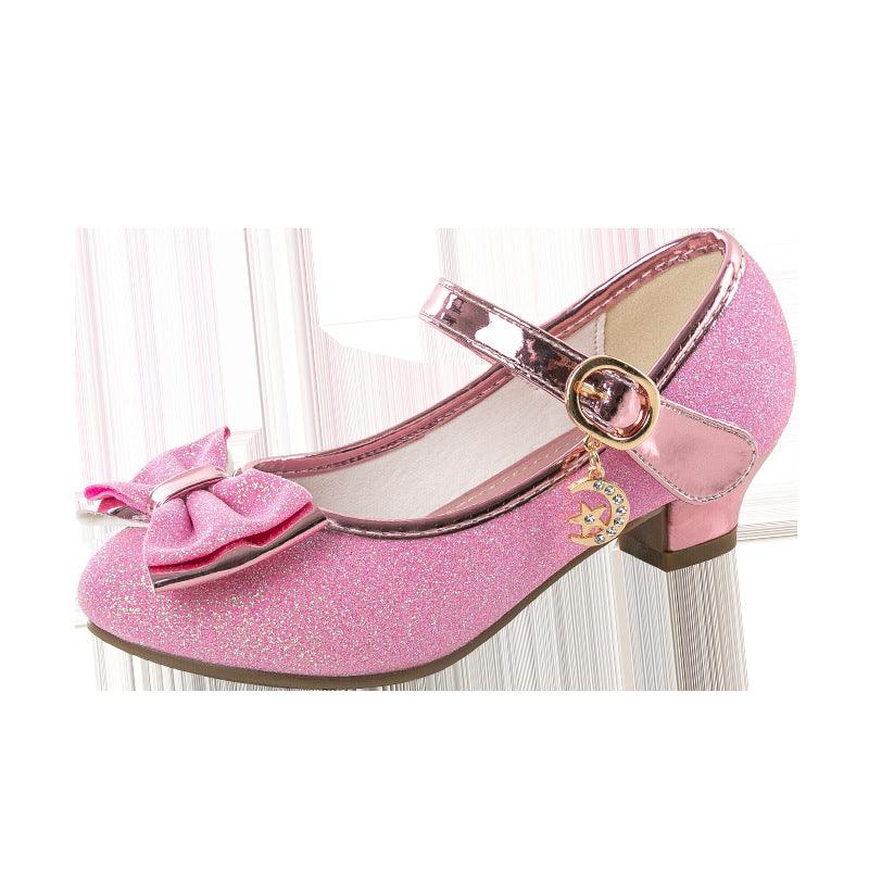 Fashion Simple Girls Crystal Leather Shoes - Amazitshop