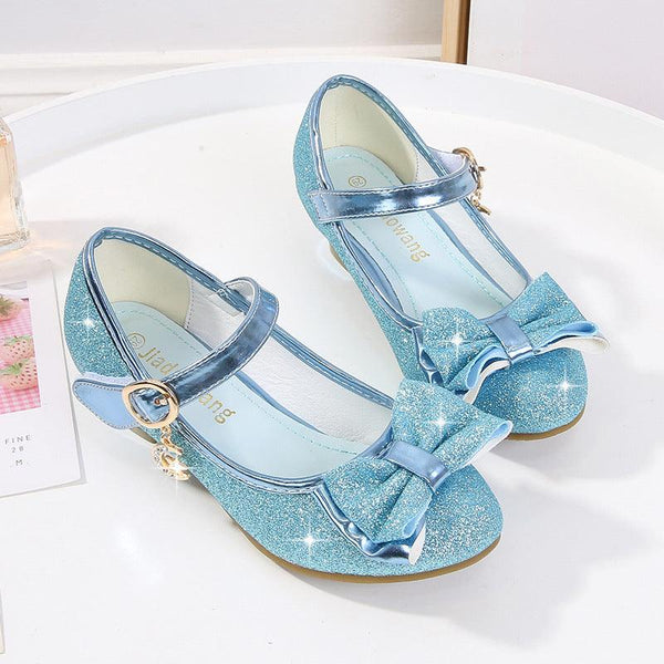 Fashion Simple Girls Crystal Leather Shoes - Amazitshop