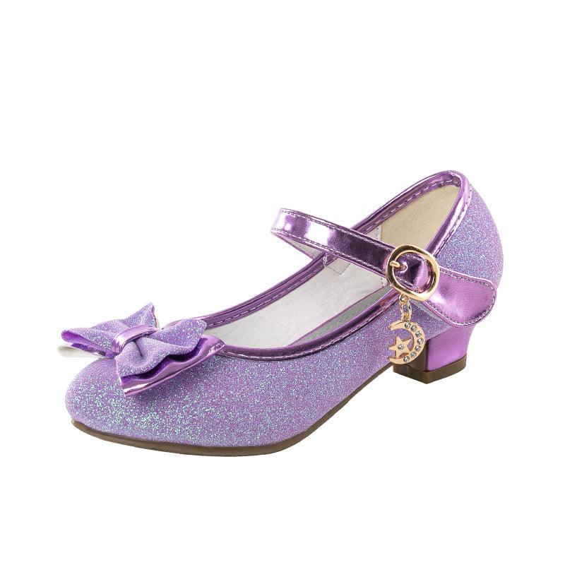 Fashion Simple Girls Crystal Leather Shoes - Amazitshop