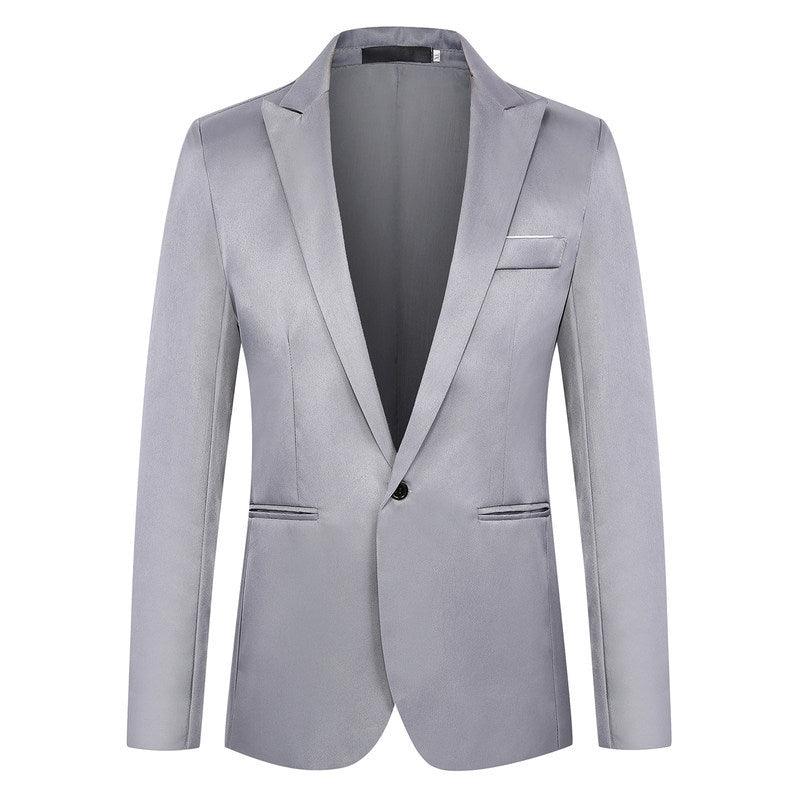 Fashion Simple Slim Young Men's Suit Jacket - Amazitshop