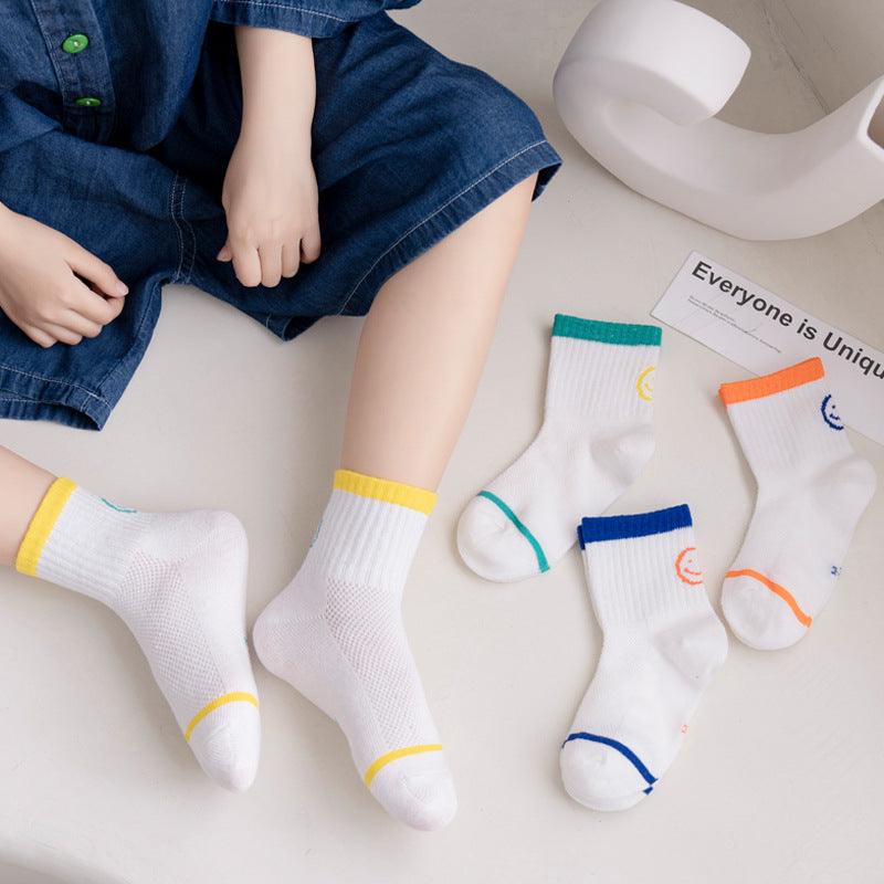 Fashion Socks Solid Color Mesh For Boys And Girls - Amazitshop