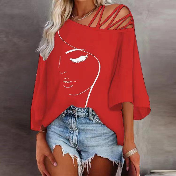Fashion Stitching Loose Casual Tops For Women - Amazitshop