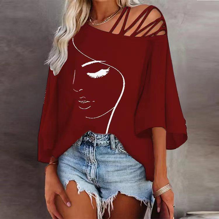 Fashion Stitching Loose Casual Tops For Women - Amazitshop