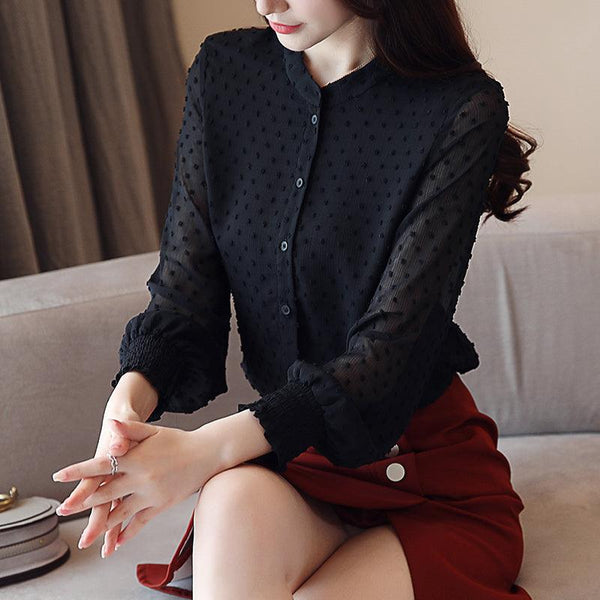 Fashion Woman Blouses Spring Long Sleeve Women Shirts - Amazitshop