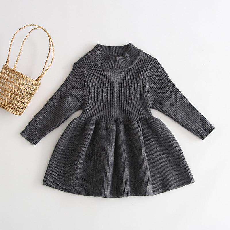 Fashionable Princess Knitted Baby And Infant Long Sleeve Skirt - Amazitshop