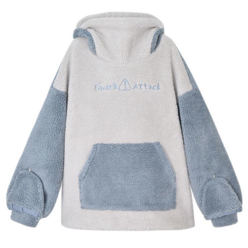 Fat Sister Coat Embroidered Pullover Top - Amazitshop