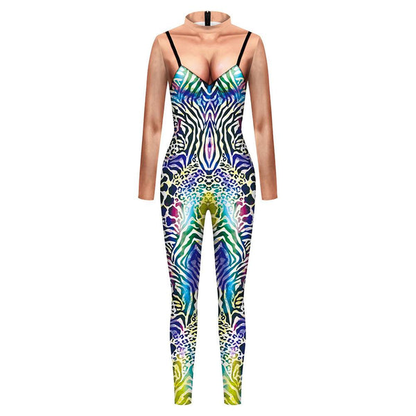 Fitness Suit Fake Two Sets Of Ladies Mesh Strips - Amazitshop