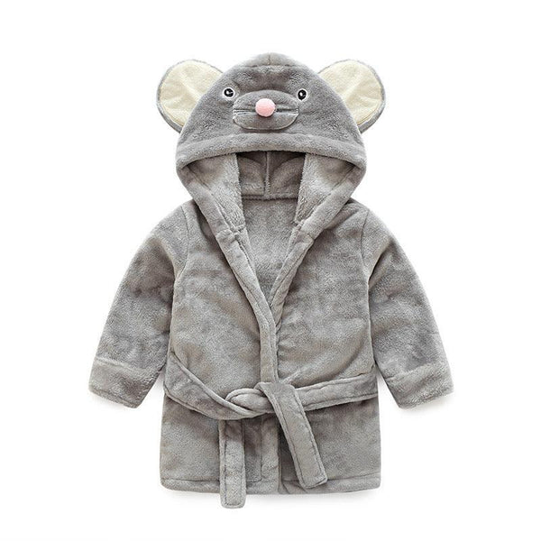 Flannel Bathrobe Cute Mouse Children's Loungewear - Amazitshop