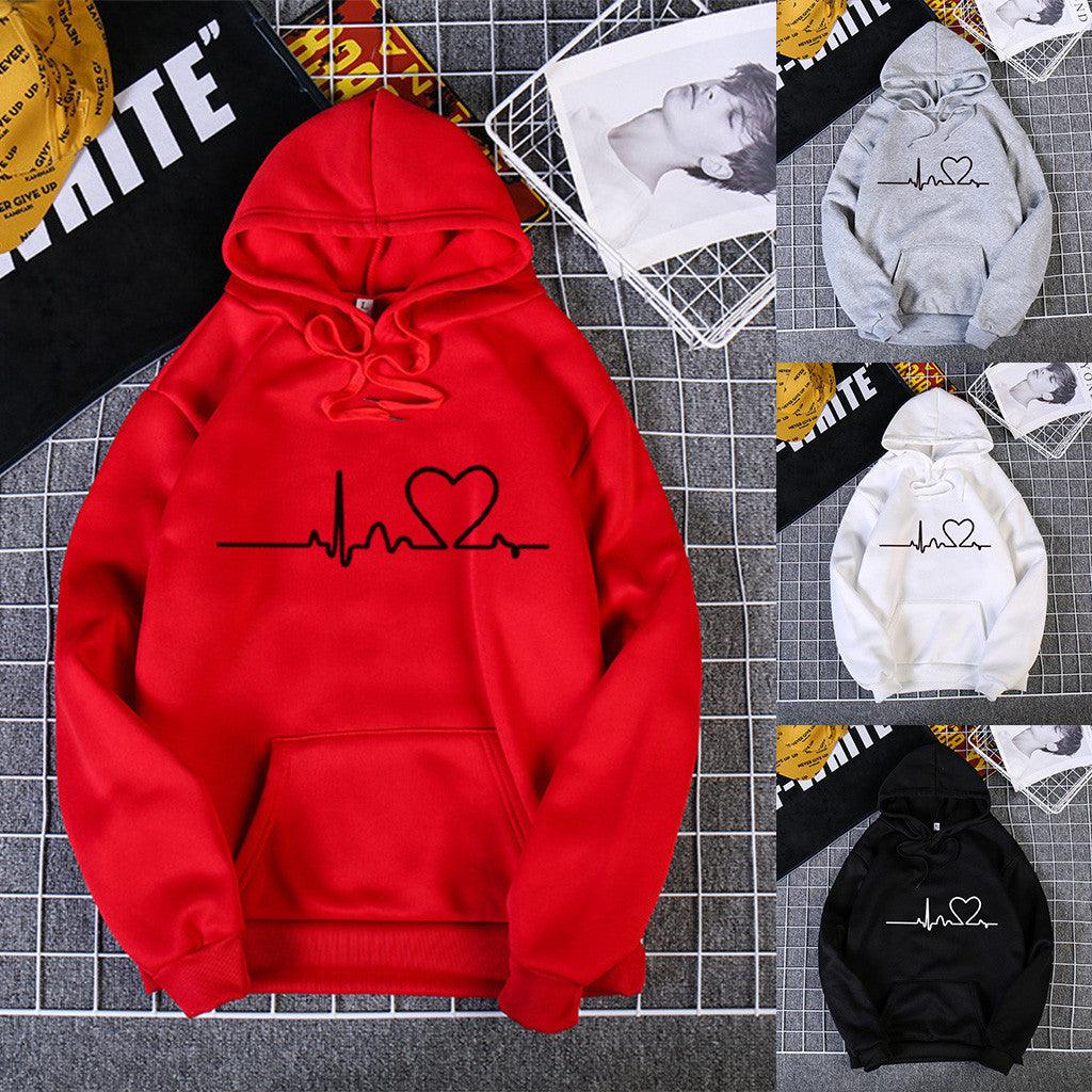 Fleece casual plus size hoodie fashion sport hoodie for women - Amazitshop