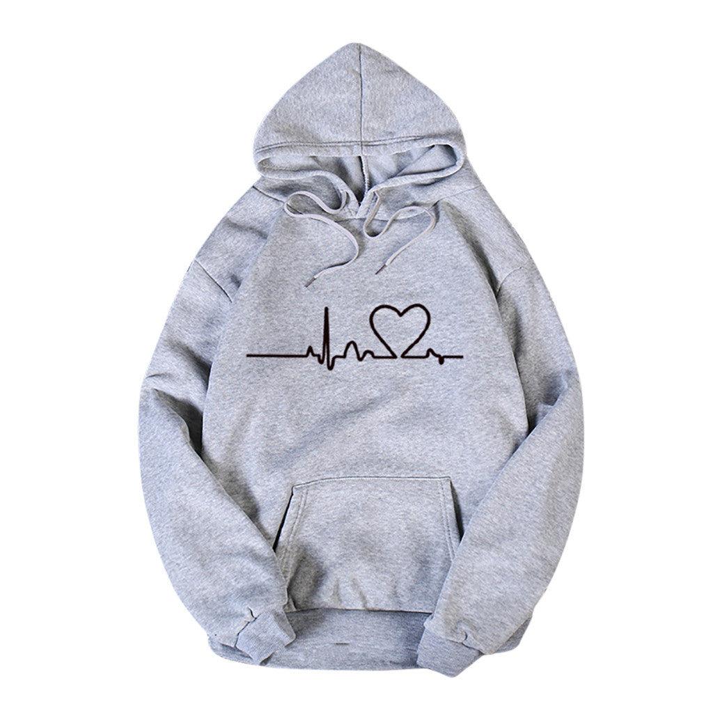 Fleece casual plus size hoodie fashion sport hoodie for women - Amazitshop
