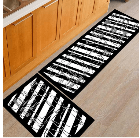 Floor mats, non - slip, oil - proof, household machine washable door mats, bathroom, bathroom, bedside rugs - Amazitshop