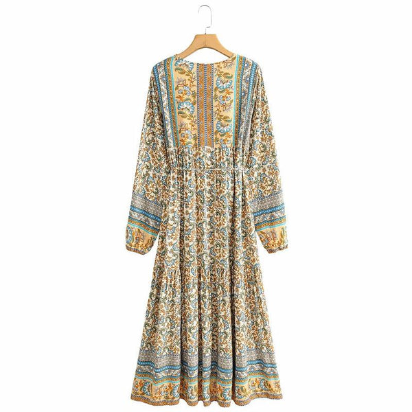 Floral lace - up dresses - Amazitshop