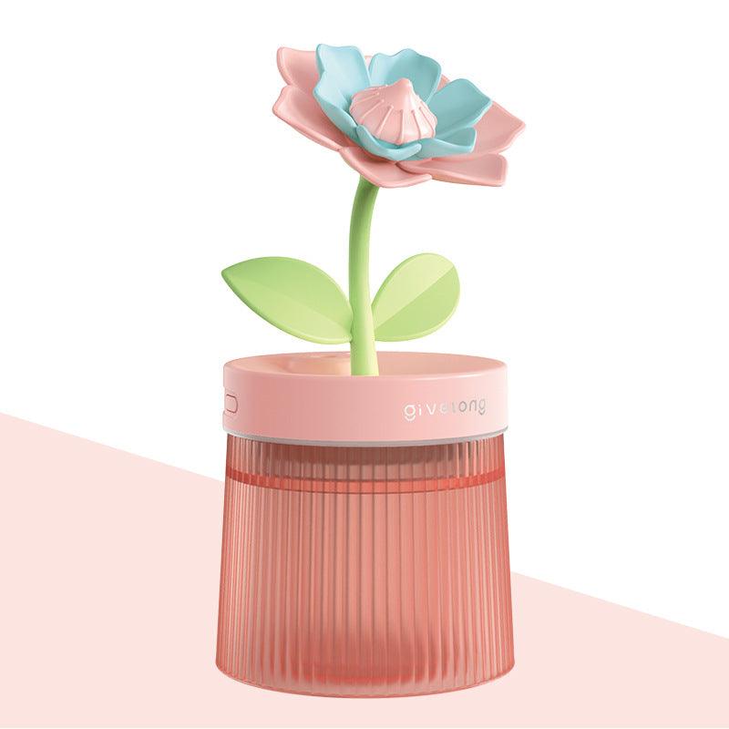 Flower Air Humidifier Small Night Lamp Usb - Amazitshop
