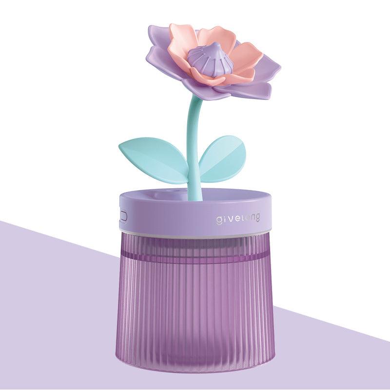 Flower Air Humidifier Small Night Lamp Usb - Amazitshop