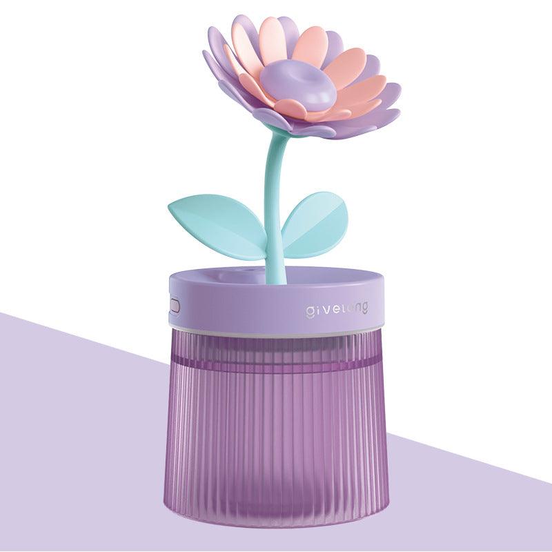 Flower Air Humidifier Small Night Lamp Usb - Amazitshop