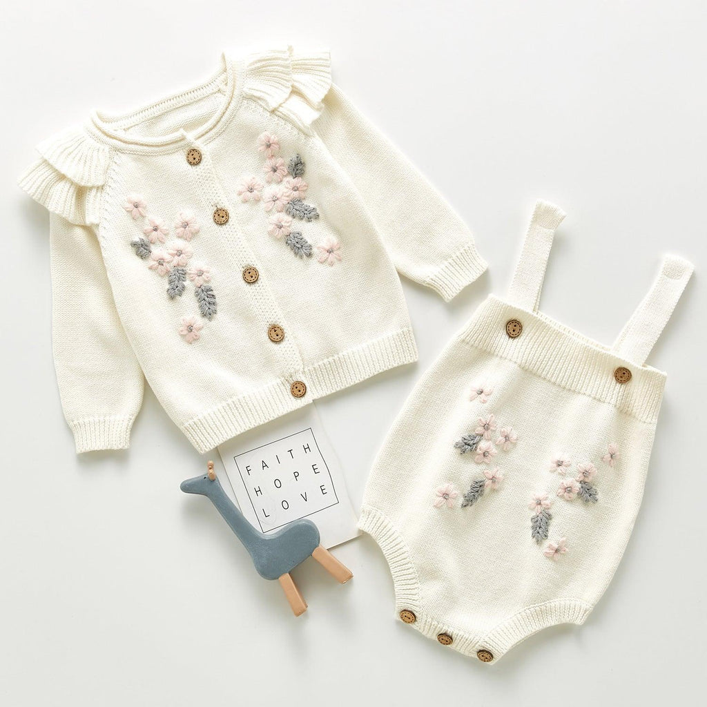 Flower coat and two - piece climbing suit - Amazitshop