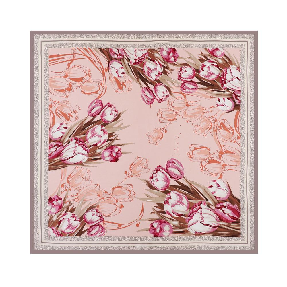 Flower Elegant High - end Imitated Silk Scarves Women - Amazitshop