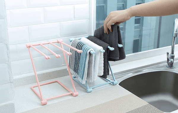 Foldable Dishcloth Shelf Kitchen Accessories Gadget Organizer - Amazitshop
